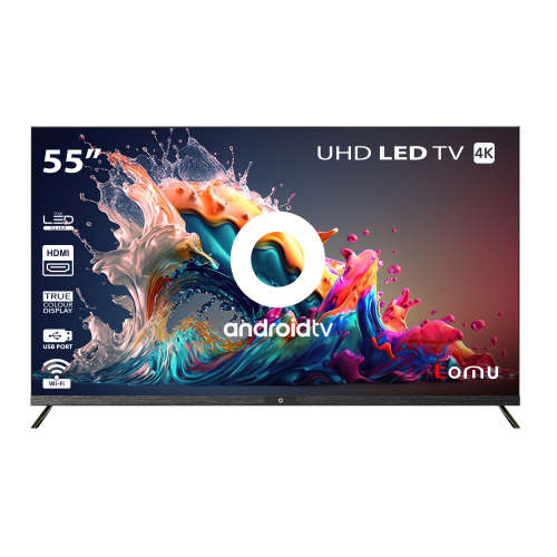 O - 55 inch 4K Ultra HD LED Frameless Android Smart TV