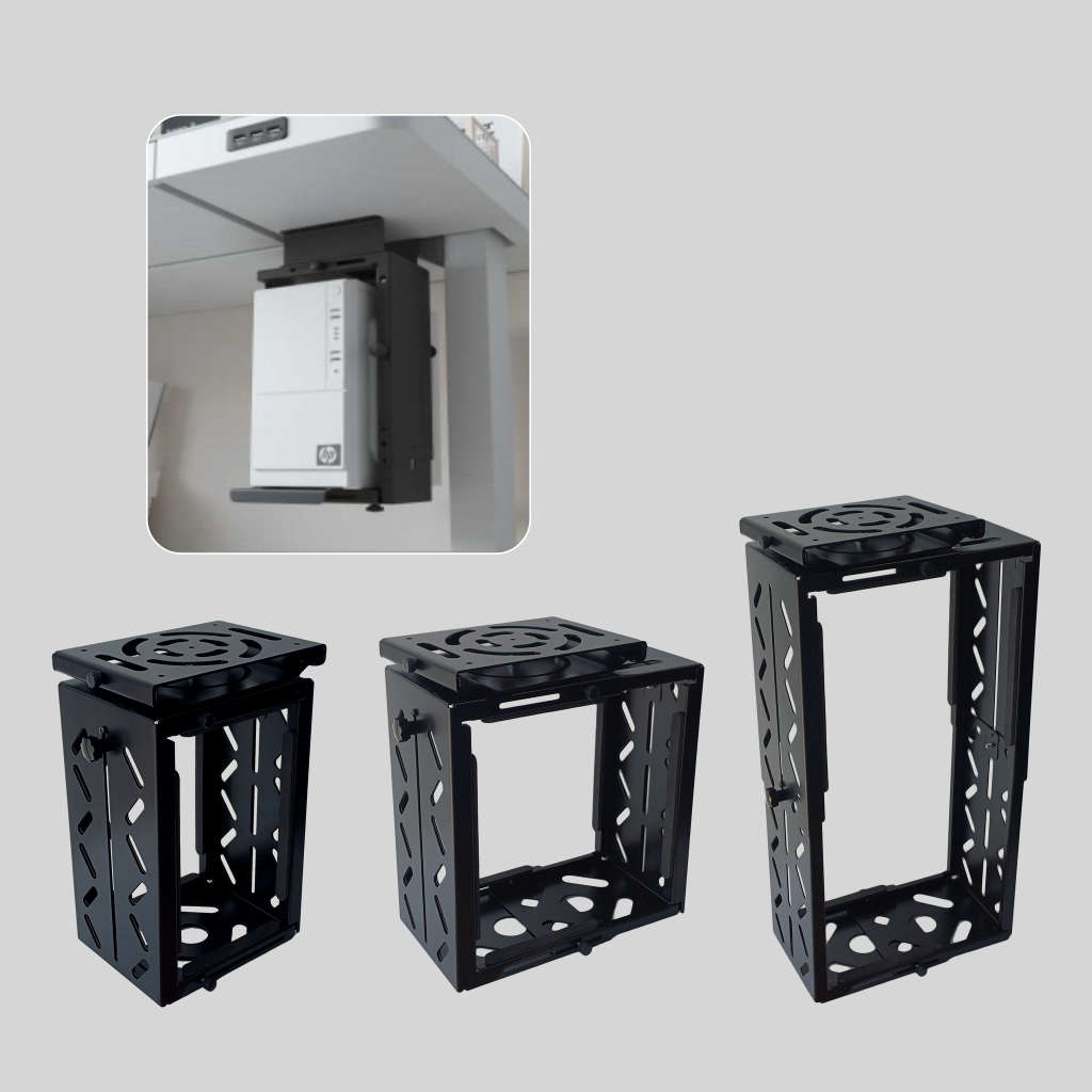 DIYF - Ergonomic Adjustable Under-Desk CPU Mount