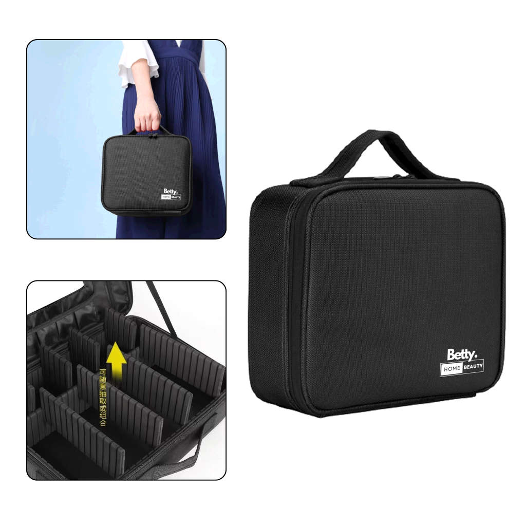 Betty`s Home & Beauty - Make-Up Cosmetic Bag with Dividers