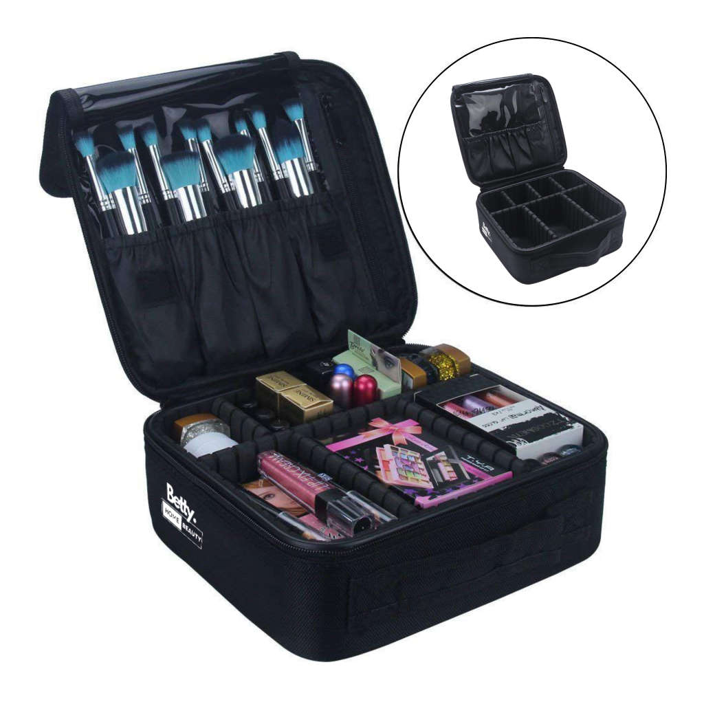 Betty`s Home & Beauty - Make-Up Cosmetic Bag with Dividers