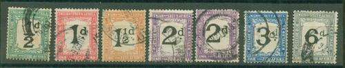 UNION-POSTAGE DUE SET 1922/6 SG D11-16   R330.00