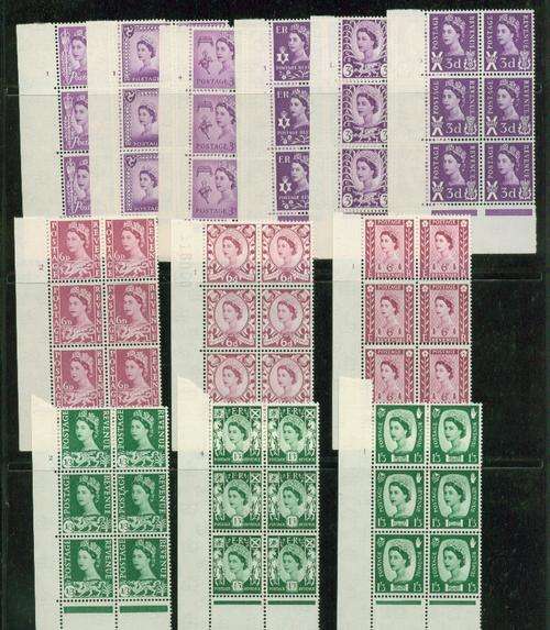 GB-REGIONAL ISSUES SUPERB SCARCE CYLINDER BLOCKS UNMOUNTED MINT