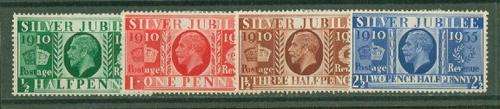 GB-KGV SILVER JUBILEE SET VERY FINE MINT