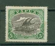 PAPUA-A DIFFICULT STAMP 5 SHILLING-SG 104-READ BELOW  R700.00