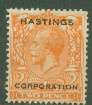 GB- 2d NOT SEEN BEFORE " HASTINGS CORP." OVERPRINT UNUSED
