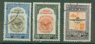 JORDAN-1950/2 THREE VERY FINE USED TOP VALUES SG300/1+ 363 R220.00HINGE REM.