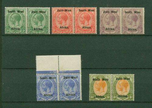 SWA-SACC 1-5 VERY FINE MINT PAIRS-SOME UMM-SEE BELOW