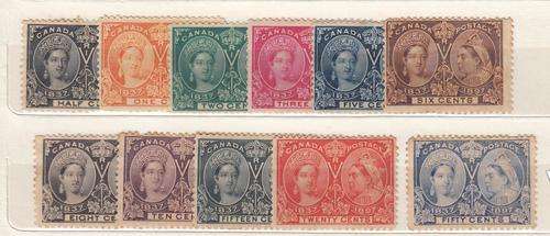 CANADA-MINT LOT 3c VERY FINE MINT-THERE ARE ODD FAULTS ON THE REST $$$$