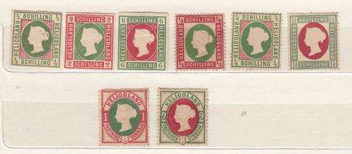 HELIGOLAND-A SCARCE LOT MOSTLY VERY FINE MINT-SEE BELOW R10600.00