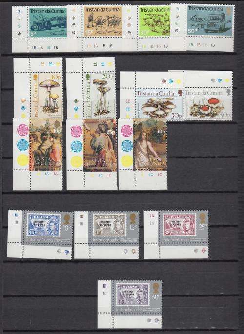 TRISTAN DA CUNHA-SUPERB UNMOUNTED MINT SETS