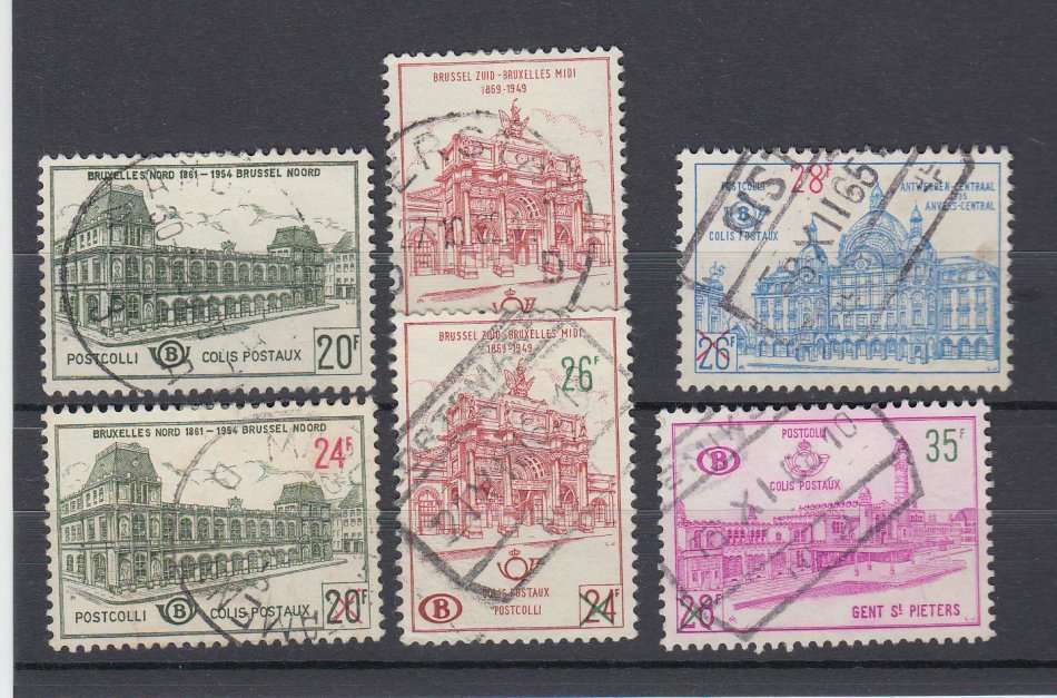 BELGIUM-1959/61-RAILS VERY FINE USED-HINGE REM.