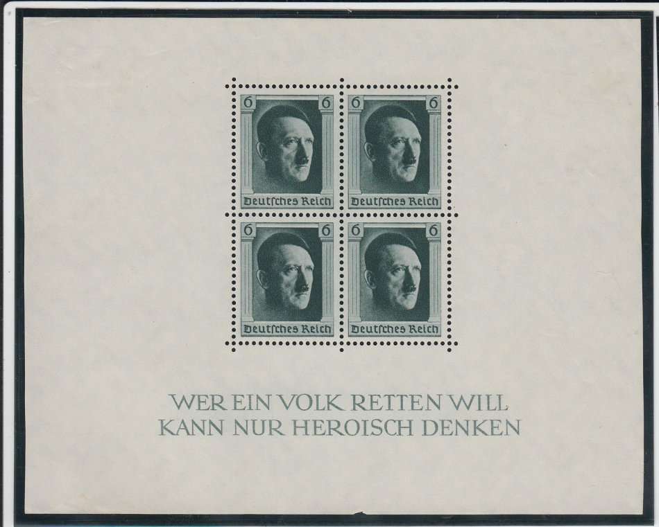 GERMANY-SGMS635 VERY FINE MINT M/SHEET-HINGE REM.  30 POUNDS