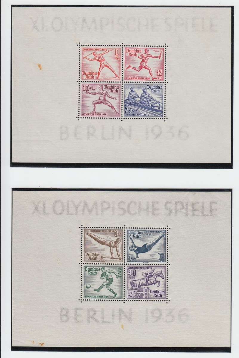 GERMANY-SCARCE SGMS613a TWO M/SHEETS FINE MINT-SEE BELOW  100 POUNDS