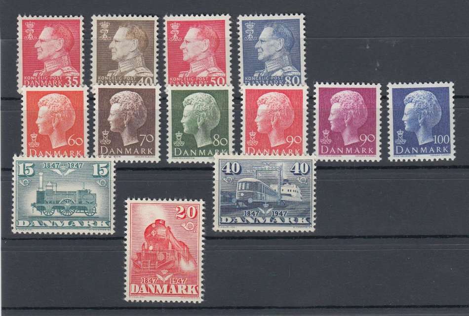 DENMARK-VERY FINE MINT-MOST ARE UNMOUNTED