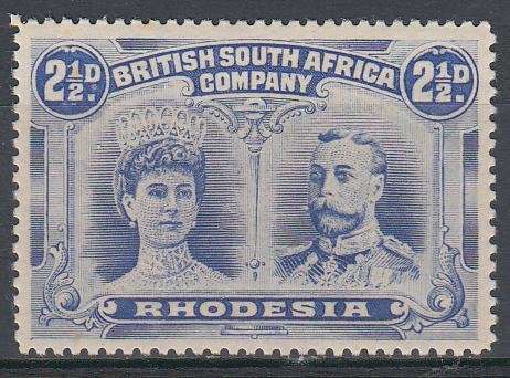 BSAC-DOUBLE HEADS-2.5d SG 184 PERF 15 VERY FINE MINT-FRESH COLOURS-SEE BELOW