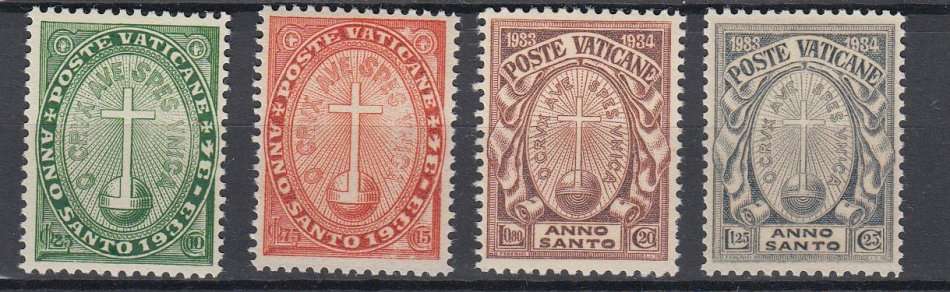VATICAN-1933 SG15-18 SUPERB UNMOUNTED MINT SET 86 POUNDS ++