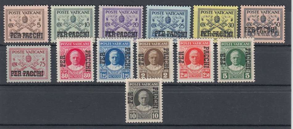 VATICAN-1931 PARCEL POST SET MOST ARE UNMOUNTED MINT !! 115 POUNDS+