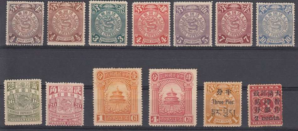 CHINA-VERY FINE MINT LOT MOSTLY NO GUM