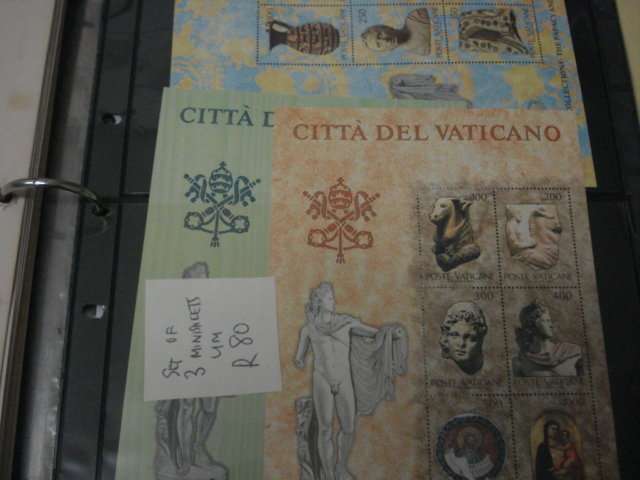 VATICAN- 5 FINE MINT M/SHEETS1972/83