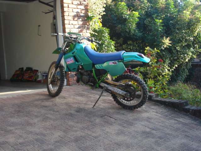 KAWASAKI-200 KDX FIRST WATER COOLED NEVER RACED WITH TRAILER !!!!!