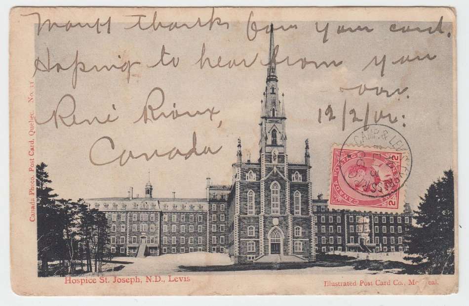 CANADA-1906 POST CARD TO CAPE TOWN-AVERAGE CONDITION-SEE BELOW