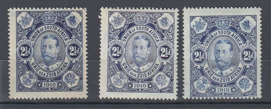 UNION-VERY FINE MINT LOT OF SHADES-TWO ARE UNMOUNTED MINT-OTHER LIGHT HINGE REM.