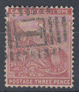 C.O.G.H.-1881 3d DIFFICULT STAMP-VERY FINE USED-HINGE REM.