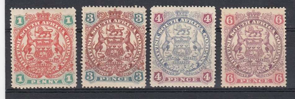 BSAC-SACC 59,61,62 AND 63 VERY FINE MINT-HINGE REM.  R950.00