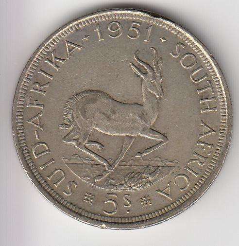 A LOVELY 1951 FIVE SHILLING COIN-KGV-SEE BELOW