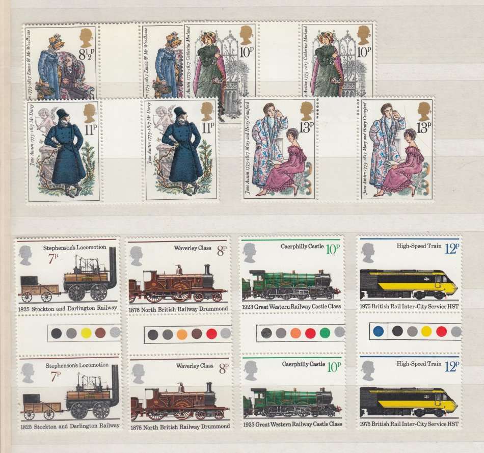 GB-SCARCE LOT OF SUPERB UNMOUNTED MINT GUTTER PAIR SETS ETC