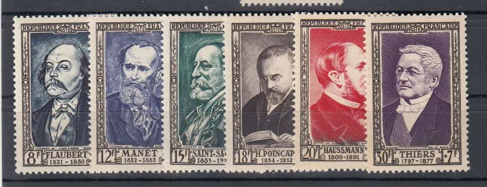 FRANCE-1952 SET SG1151-1156 SUPERB UNMOUNTED MINT-SCARCE AS SUCH !!  R1350.00
