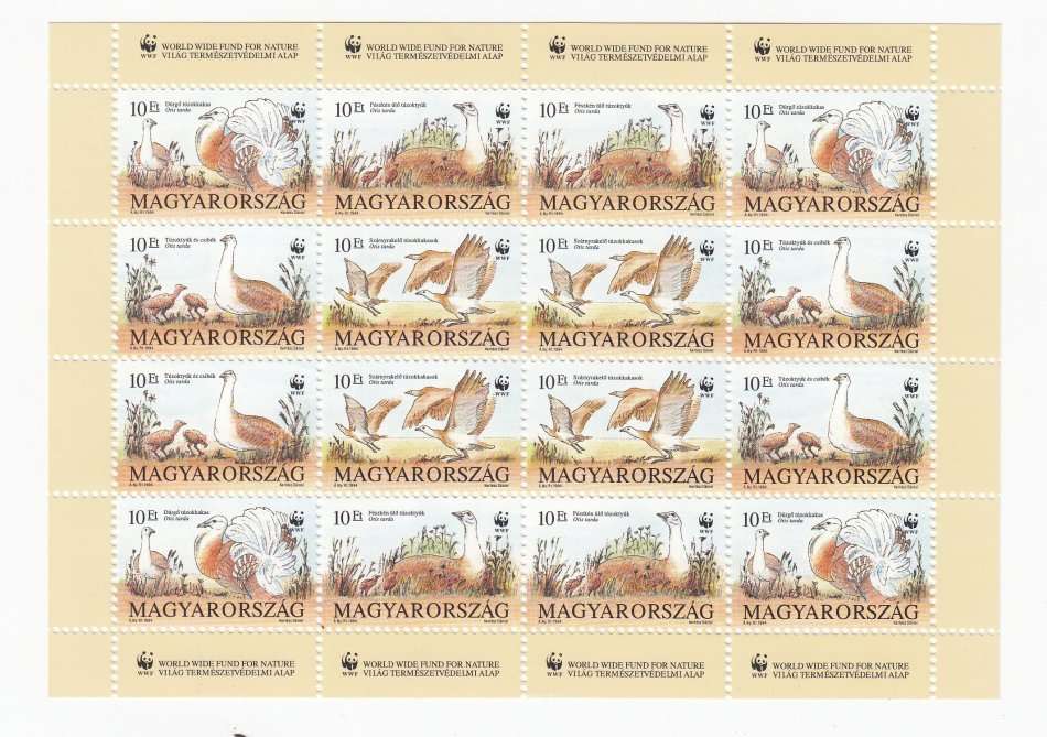 HUNGARY-BIRDS MINI SHEET SUPERB UNMOUNTED MINT