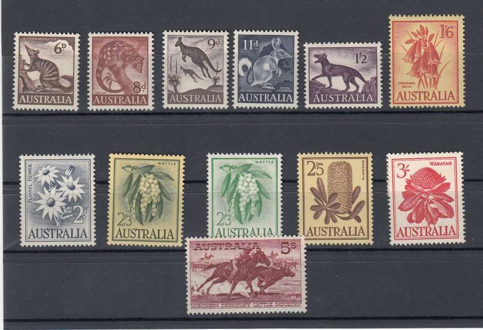 AUSTRALIA-1959-64 SUPERB UNMOUNTED MINT LOT
