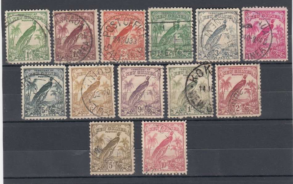 PAPUA NEW GUINEA-BIRDS-SCARCE LOT TO 10 SHILLINGS-SEE BELOW  250 POUNDS
