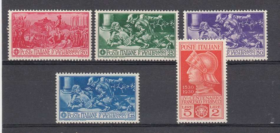 ITALY-1930 SG 282-286 VERY FINE MINT-LIGHT HINGE REM.  35 POUNDS