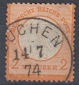 GERMANY-SCARCE STAMP-SG 10 VERY FINE USED-SEE BELOW   235 POUNDS