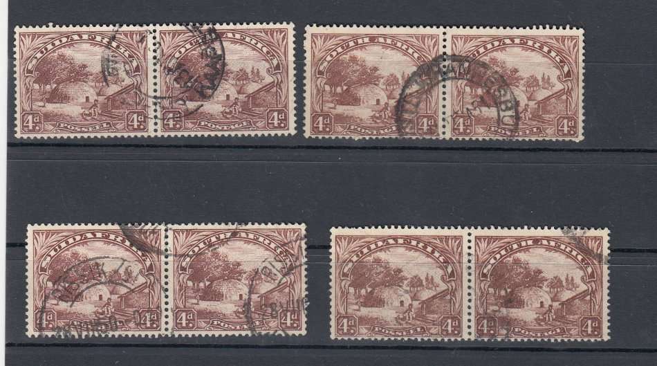 UNION-4d VERY FINE USED PAIRS-STUDY LOT !!