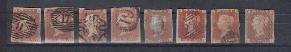 GB-QV LOVELY SCARCE IMPERF REDS-SOME ARE VERY FINE-SEE BELOW-HIGH CAT.VALUES !!