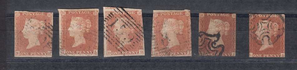 GB-QV LOVELY SCARCE IMPERF REDS-SOME ARE VERY FINE-SEE BELOW-HIGH CAT.VALUES !!