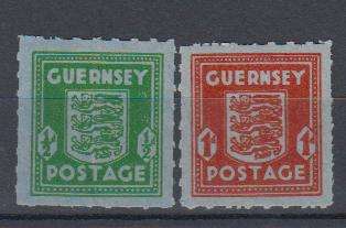 GUERNSEY-KGVI SET "BLUISH PAPERS" SUPERB UNMOUNTED MINT  50 POUNDS +