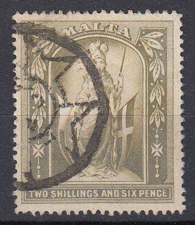 MALTA-SG 87 VERY FINE USED-NICE CANCEL !!   80 POUNDS