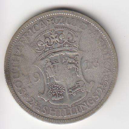UNION-KGV 2.5 SHILLING COIN 1923-SEE BELOW