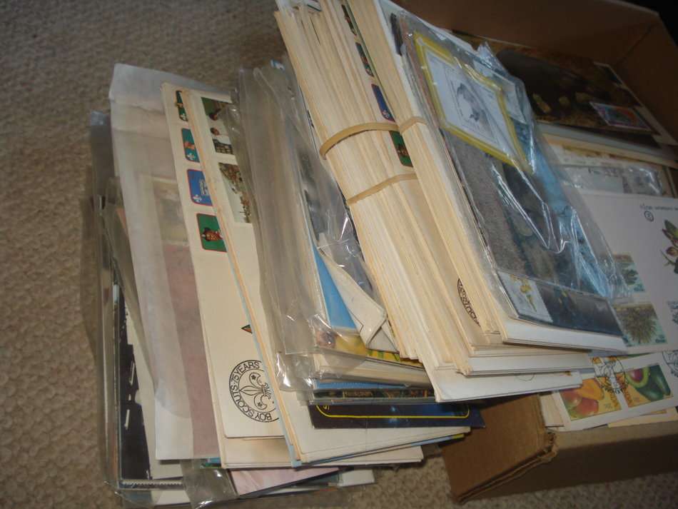 LARGE COLLECTION OF COMPLETE MAXI CARD SETS AND FDC`S-ABOUT 3Kgs +SEE BELOW