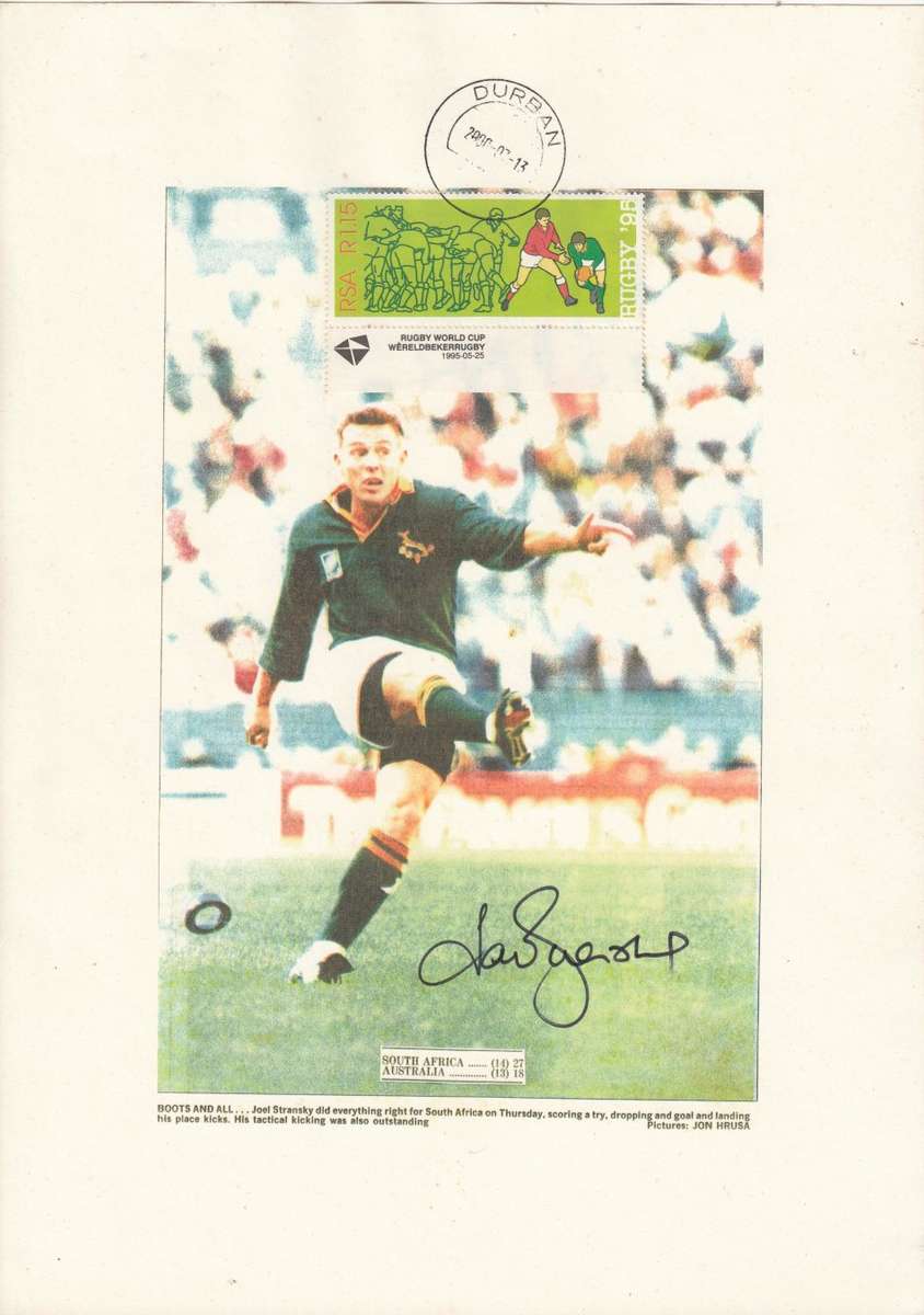 VERY SCARCE A4 SIZE POSTER-GENUINE SIGNATURE JOEL STRANSKY !!!