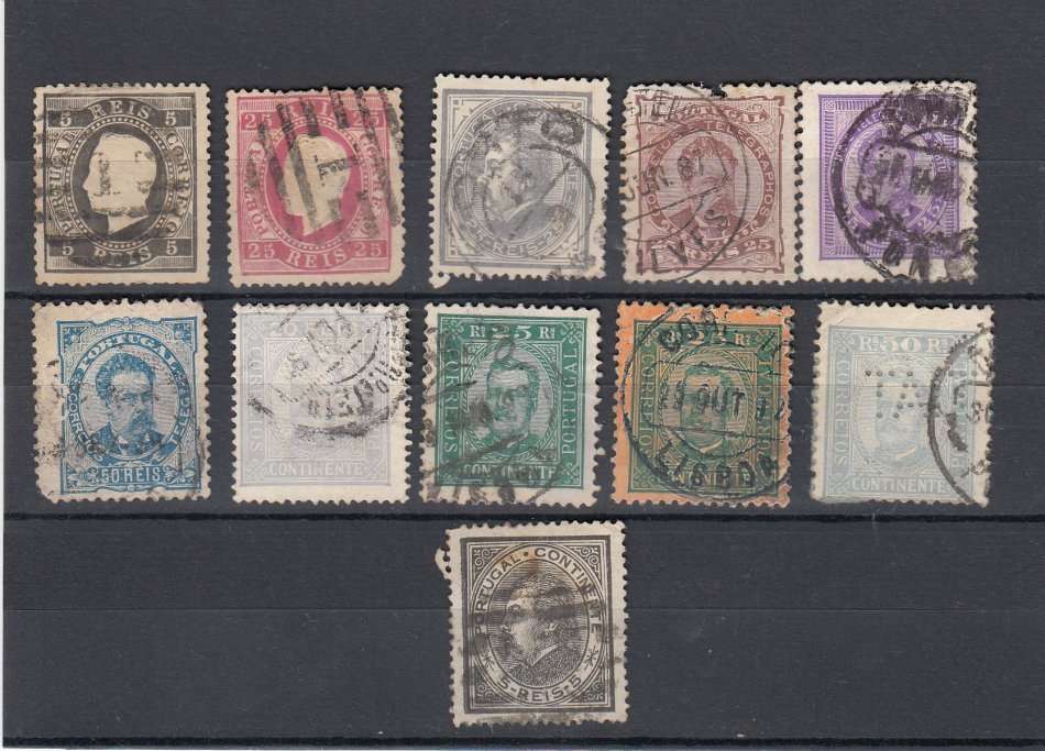 PORTUGAL-1870/92 DIFFICULT EARLY LOT FINE USED   74 POUNDS