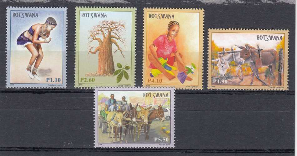 BOTSWANA- VERY FINE UNMOUNTED MINT SET   7 POUNDS