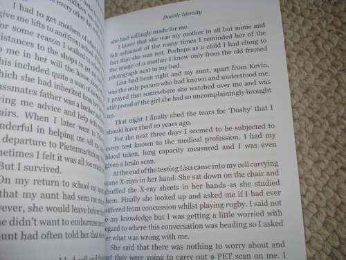 A MUST FOR THE RUGBY ENTHUSIAST " DOUBLE IDENTITY " SIGNED COPY