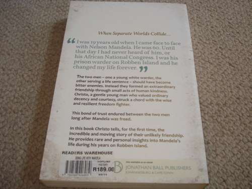 SCARCE BOOK " DOING LIFE WITH MANDELA-MY PRISONER,MY FRIEND " SIGNED BY CHRISTO BRAND