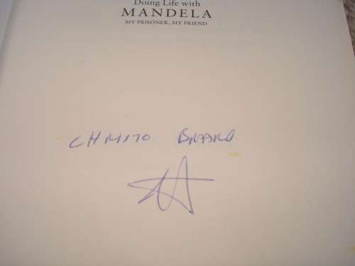 SCARCE BOOK " DOING LIFE WITH MANDELA-MY PRISONER,MY FRIEND " SIGNED BY CHRISTO BRAND