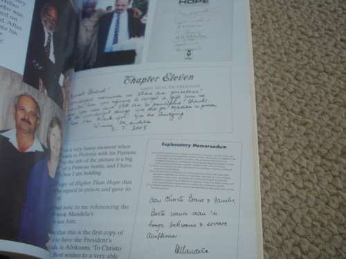 SCARCE BOOK " DOING LIFE WITH MANDELA-MY PRISONER,MY FRIEND " SIGNED BY CHRISTO BRAND